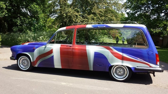 Union Flag Hearse